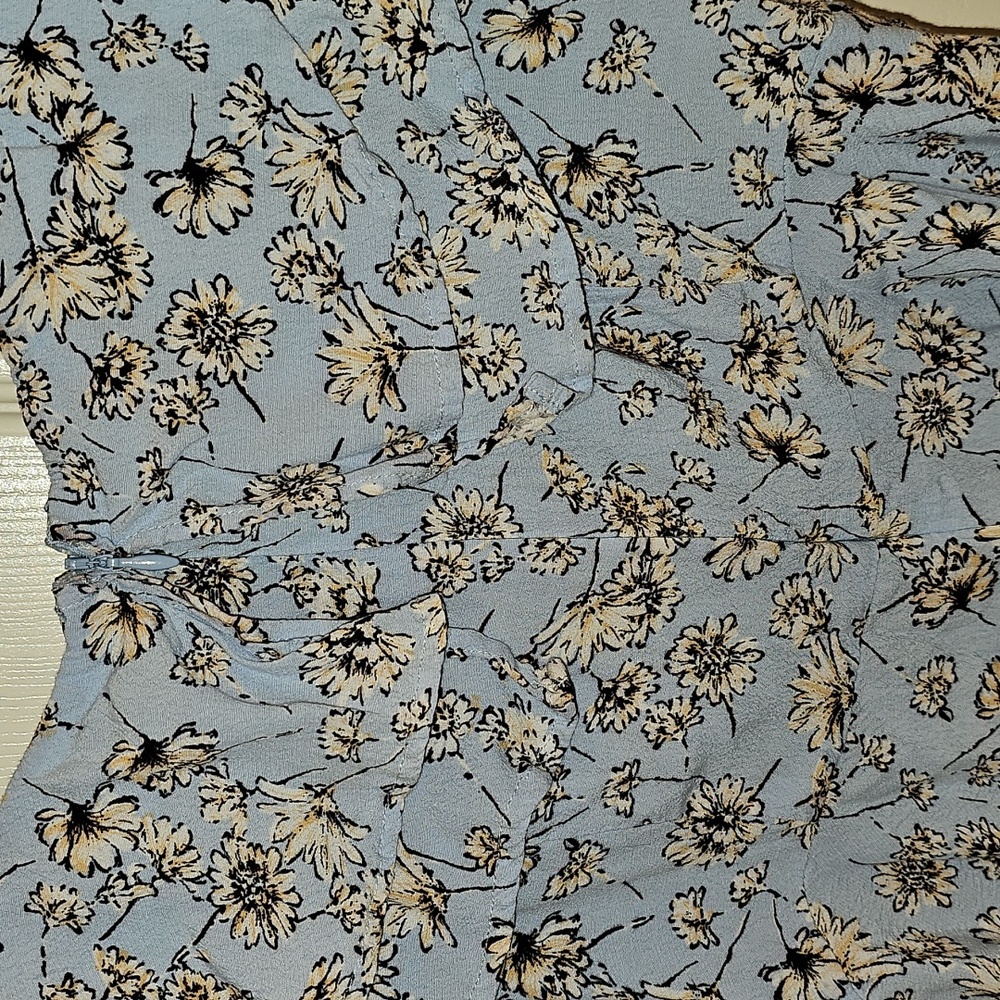 Forever 21 Blue Floral Mini Dress - Picture 5 of 6